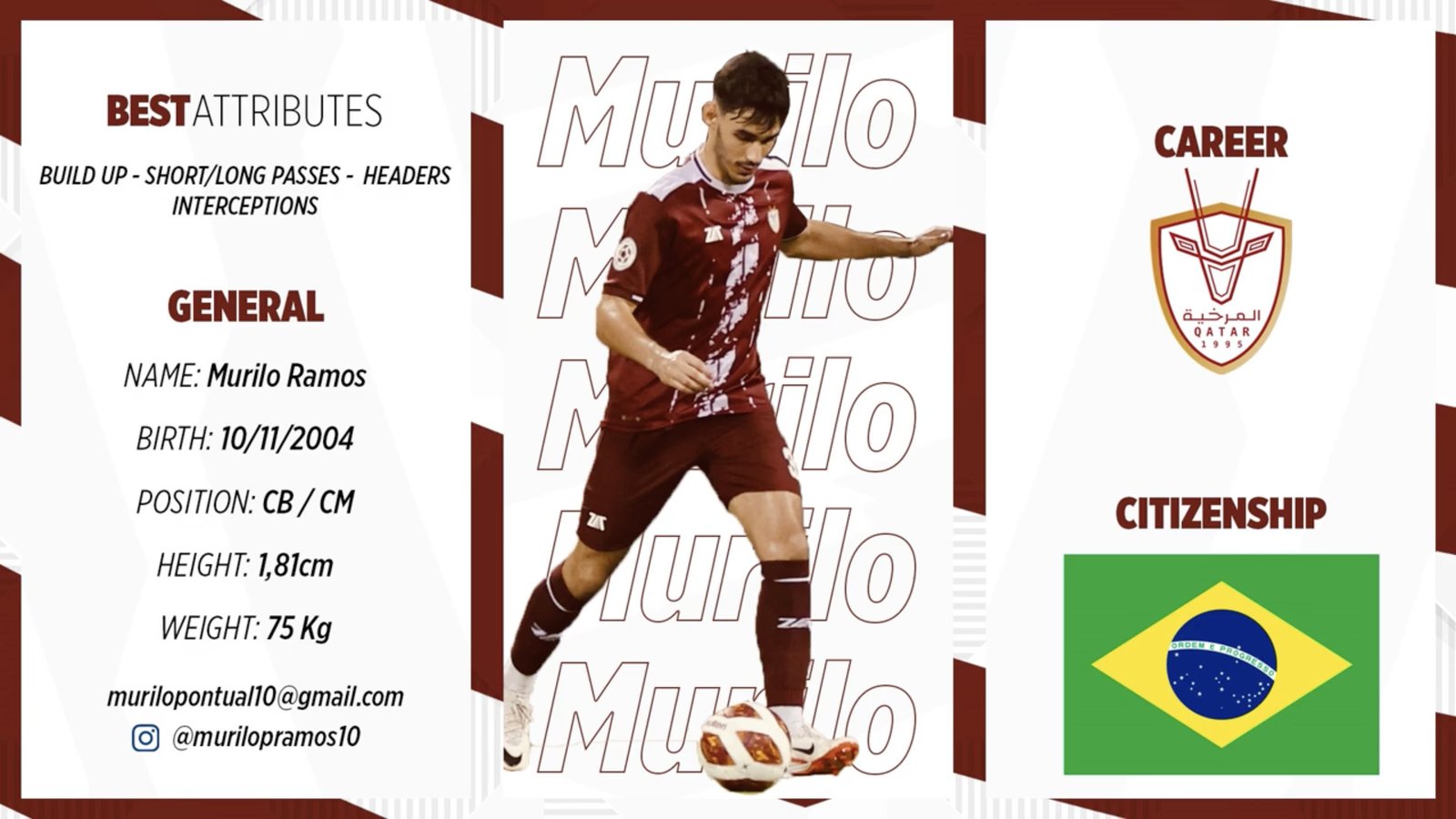 Athlete information cover for YouTube