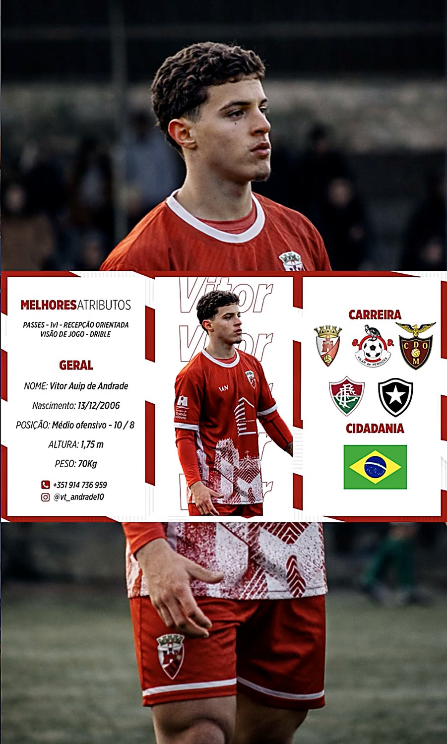 Athlete information cover for Reels